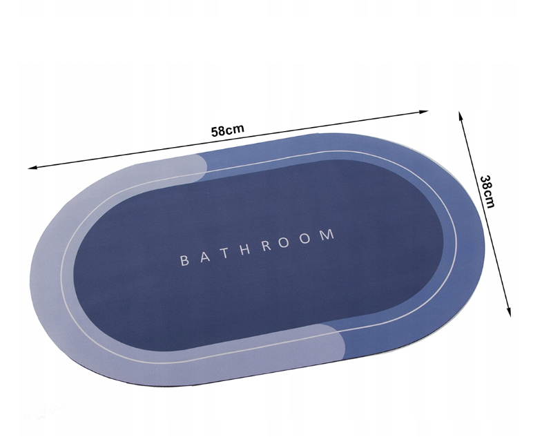 Greitai džiūstantis vonios kilimėlis