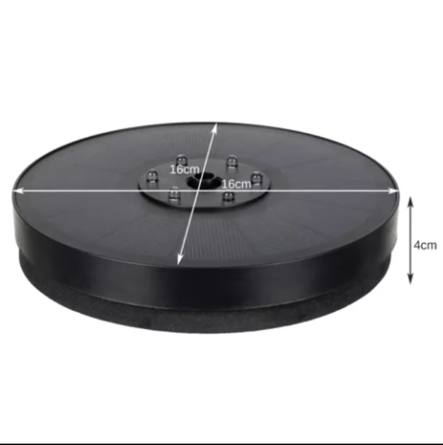 LED fontanas su saulės baterija