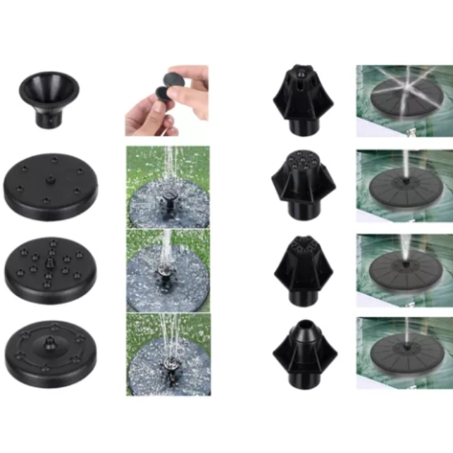 LED fontanas su saulės baterija