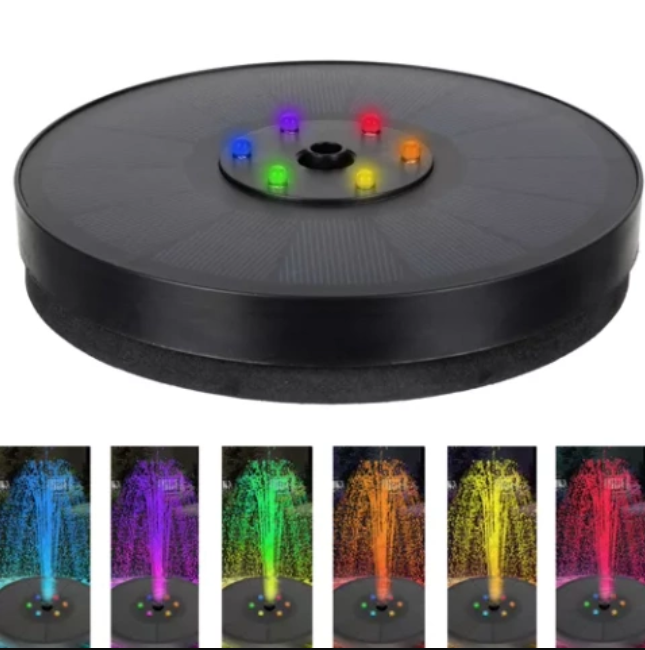 LED fontanas su saulės baterija