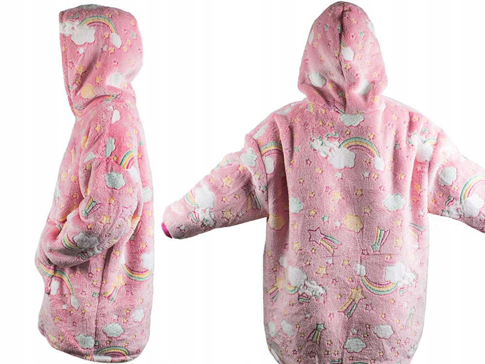 Vaikiškas Džemperis - Pledas Dino Glow Pink