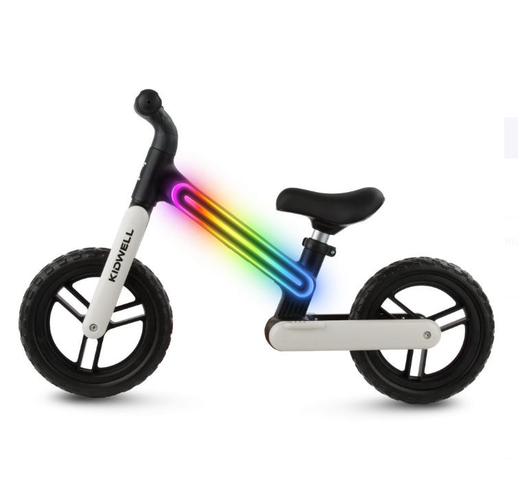 Balansa velosipēds ar LED apgaismojumu