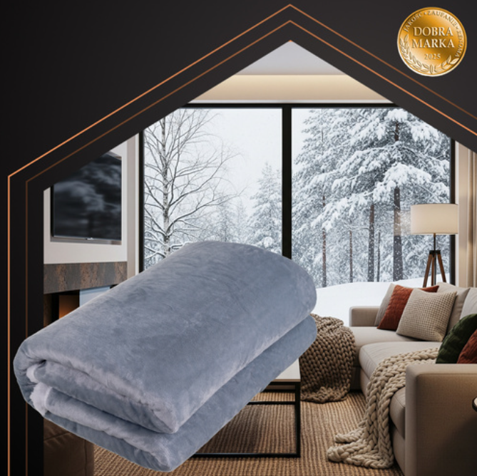 Elektrinė šildanti antklodė, 180x130 cm