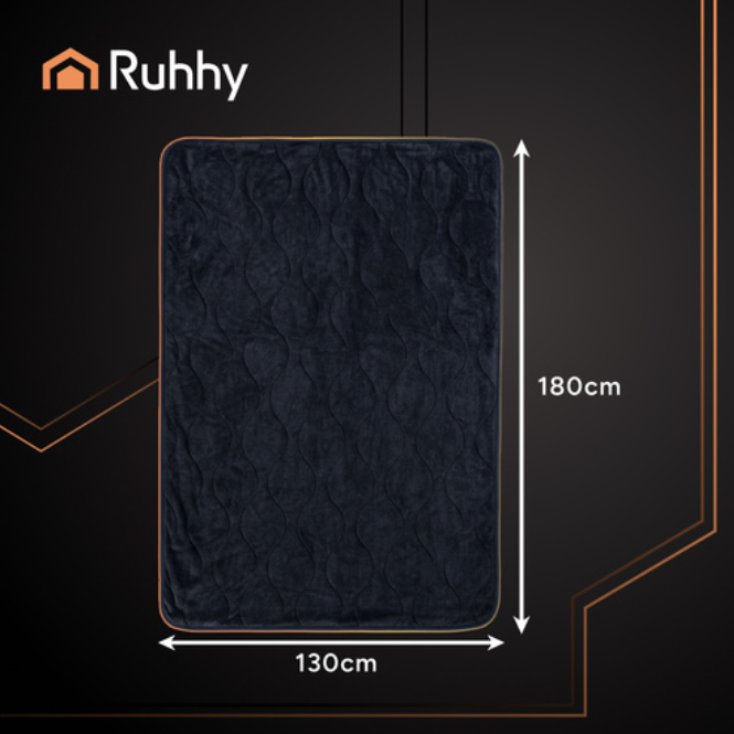 Elektrinė šildanti antklodė, juoda