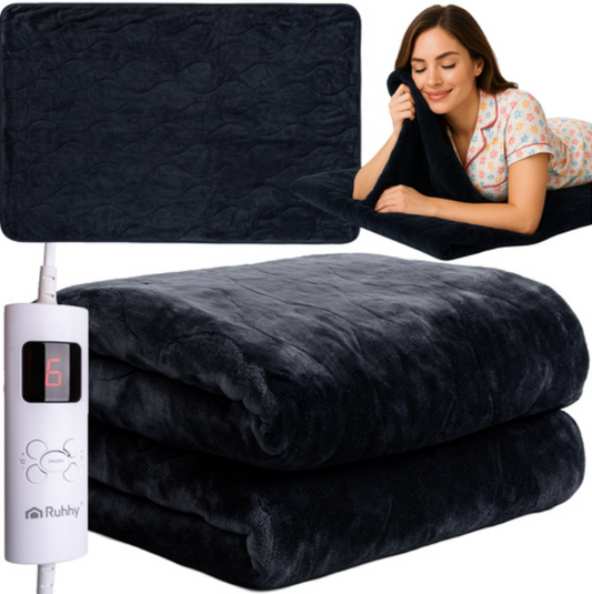 Elektrinė šildanti antklodė, juoda