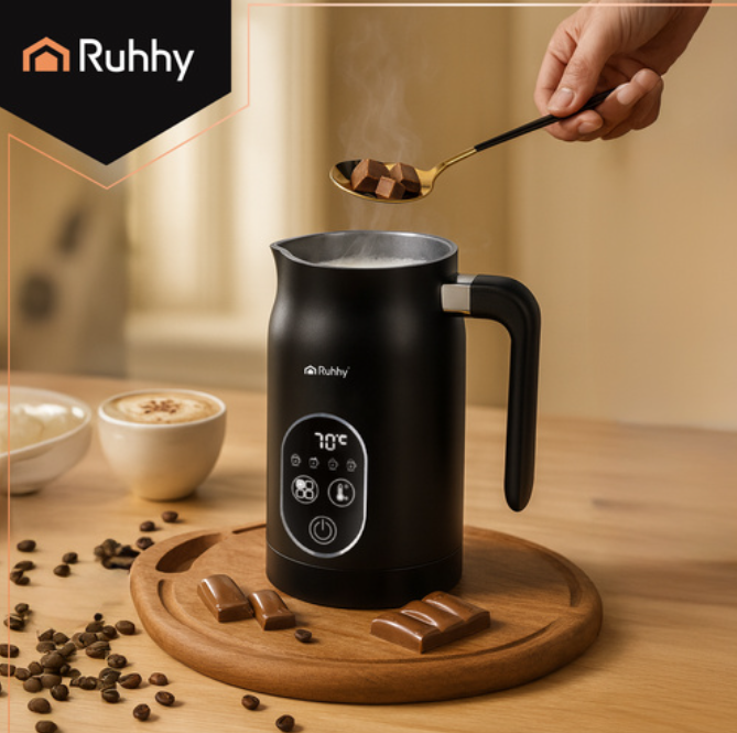 Elektrinis pieno putų plakiklis su LED ekranu