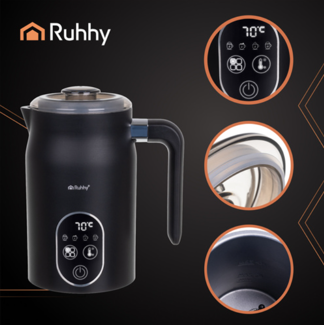 Elektrinis pieno putų plakiklis su LED ekranu