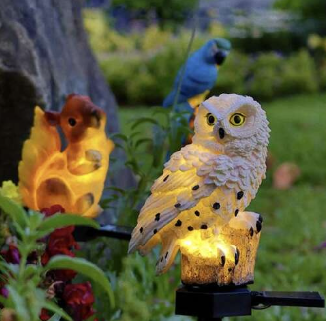 Saules enerģijas dārza lampa Owl