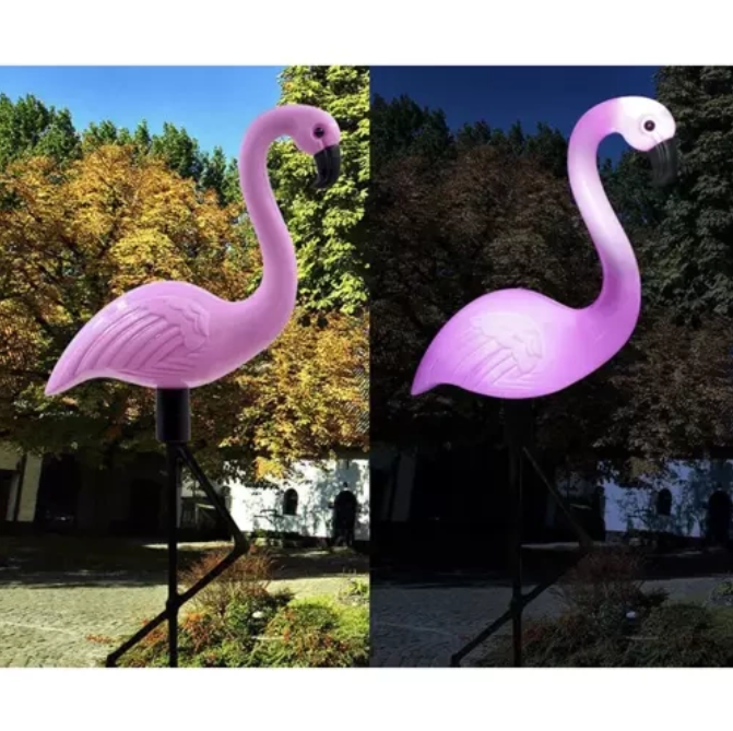 Saules dārza lampas Flamingo, 3 gab.