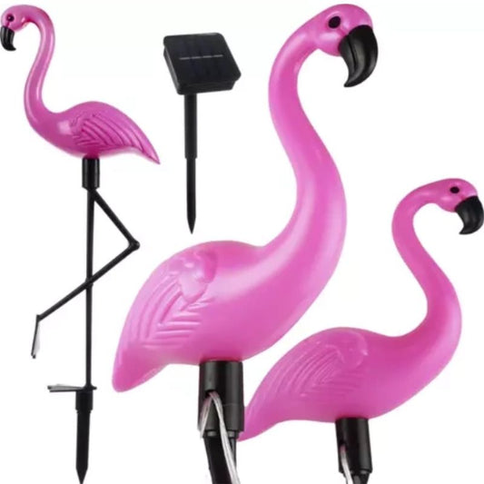 Saules dārza lampas Flamingo, 3 gab.