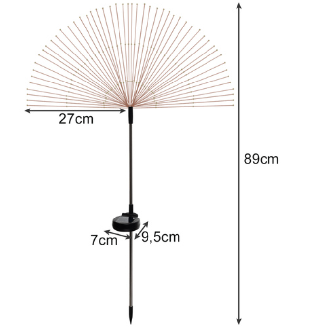 Āra lampa ar saules bateriju Pienenes
