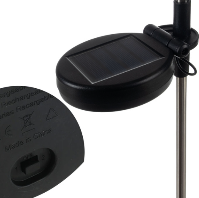 Āra lampa ar saules bateriju Pienenes