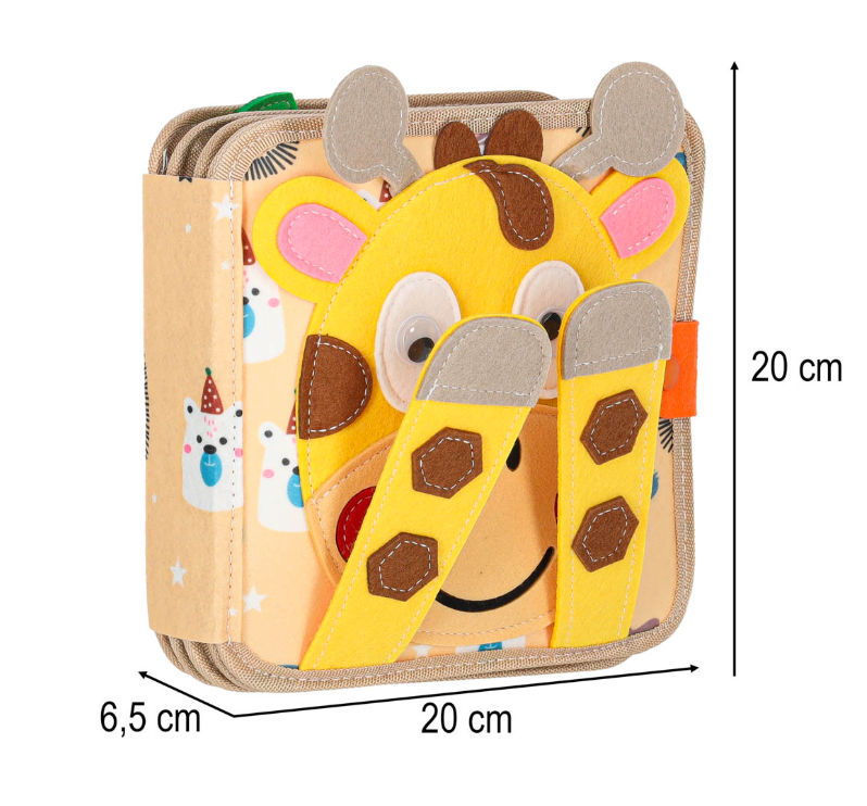 Lavinamoji sensorinė 3D knyga Žirafa
