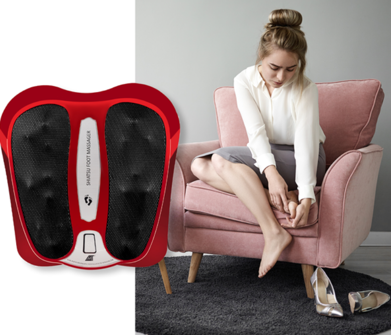 Shiatsu pėdų masažuoklis su šildymo funkcija