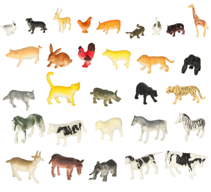 Žaislinių figūrėlių rinkinys Safaris, 59 el.
