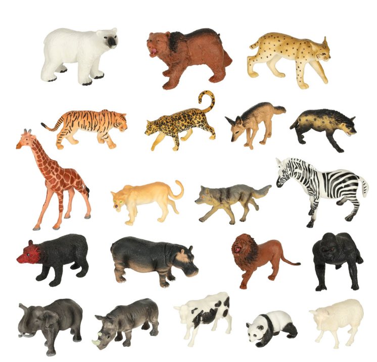 Žaislinių figūrėlių rinkinys Safaris, 59 el.