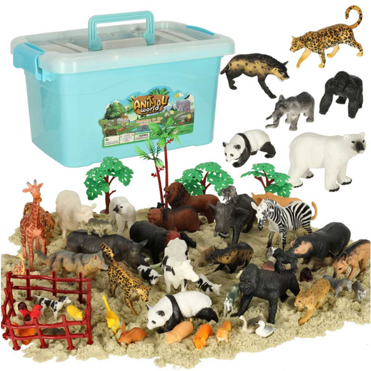 Žaislinių figūrėlių rinkinys Safaris, 59 el.